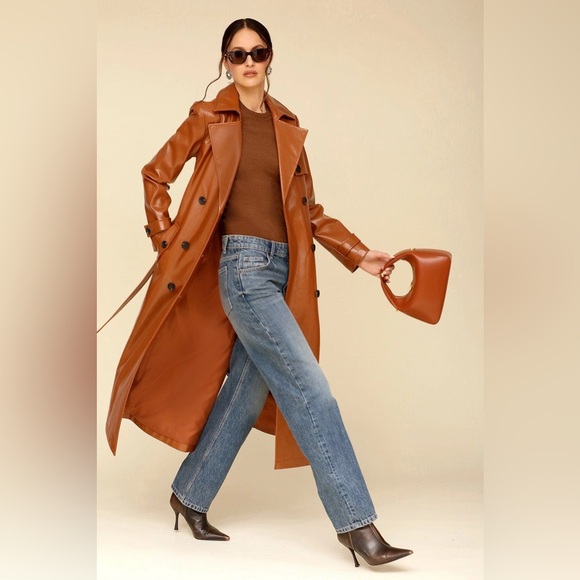 Anthropologie Jackets & Blazers - NWT Avec Les Filles Faux Leather Trench Coat